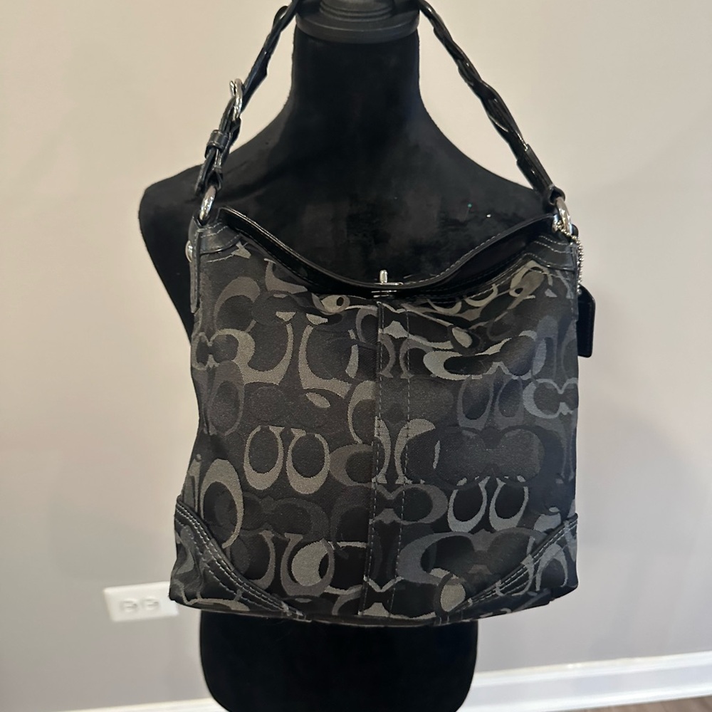 Coach Canvas signature shoulder bag